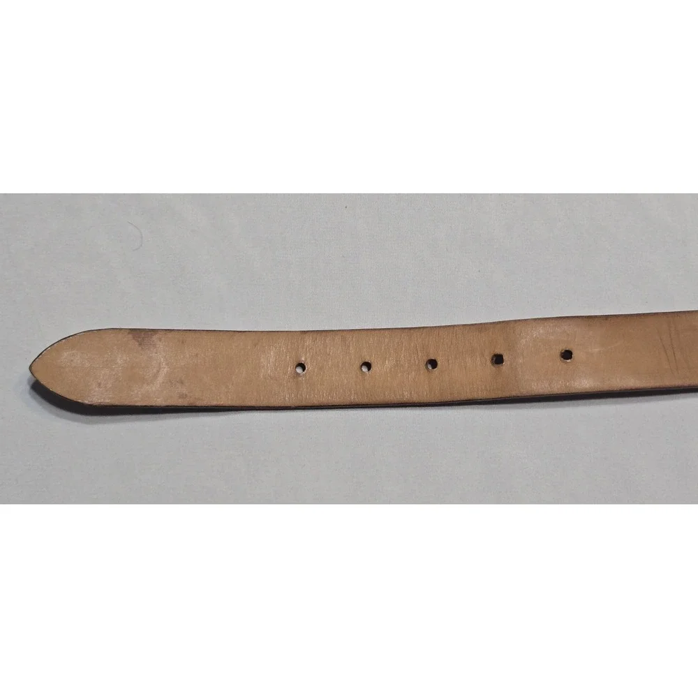 i santi Genuine Italian Leather Textured Brown Belt Fits 36-38